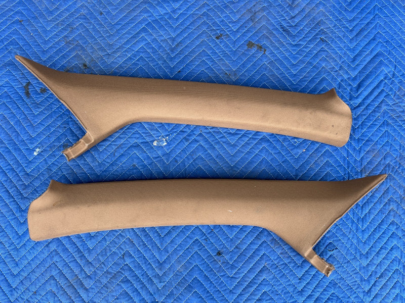 2005-2011 Audi A6 Right & Left A Pillar Trim Pair Amaretto 4F0867233F OE #3403EM