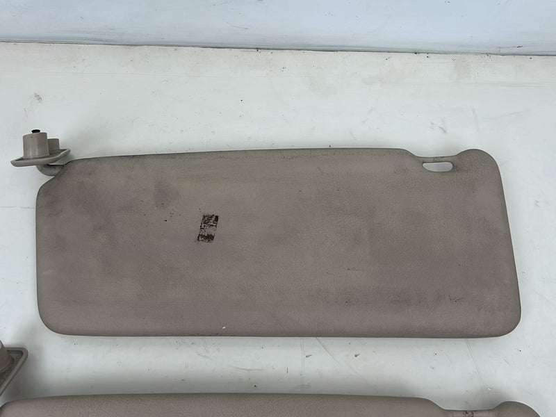 1990-1992 Volvo 740 745 940 Left & Right Sun Visor Shade Pair Tan OEM #5841EM