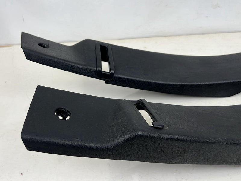1990-1992 Volvo 740 745 940 Left & Right B Pillar Trim Pair Black OEM #5865EM