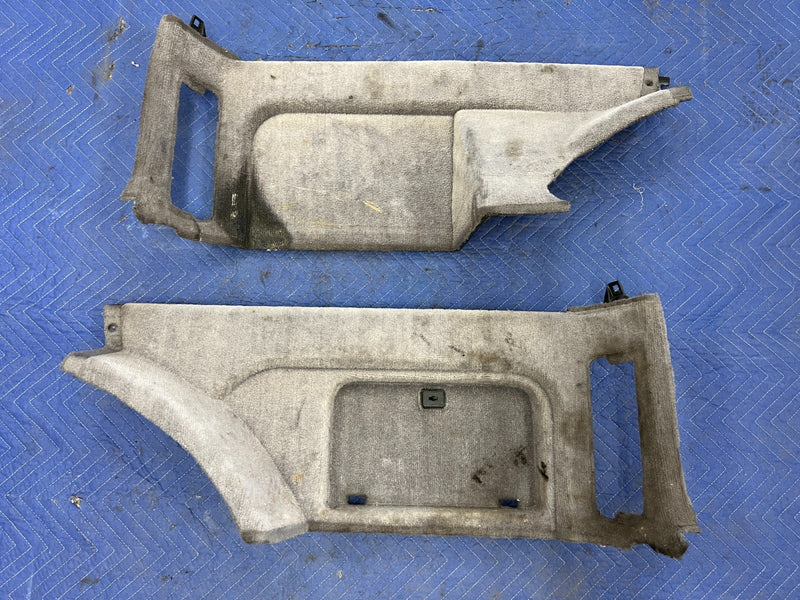 1992-1995 Volvo 940 740 Wagon Only Rear Carpet Side Panel Set Gray OEM #3198EM