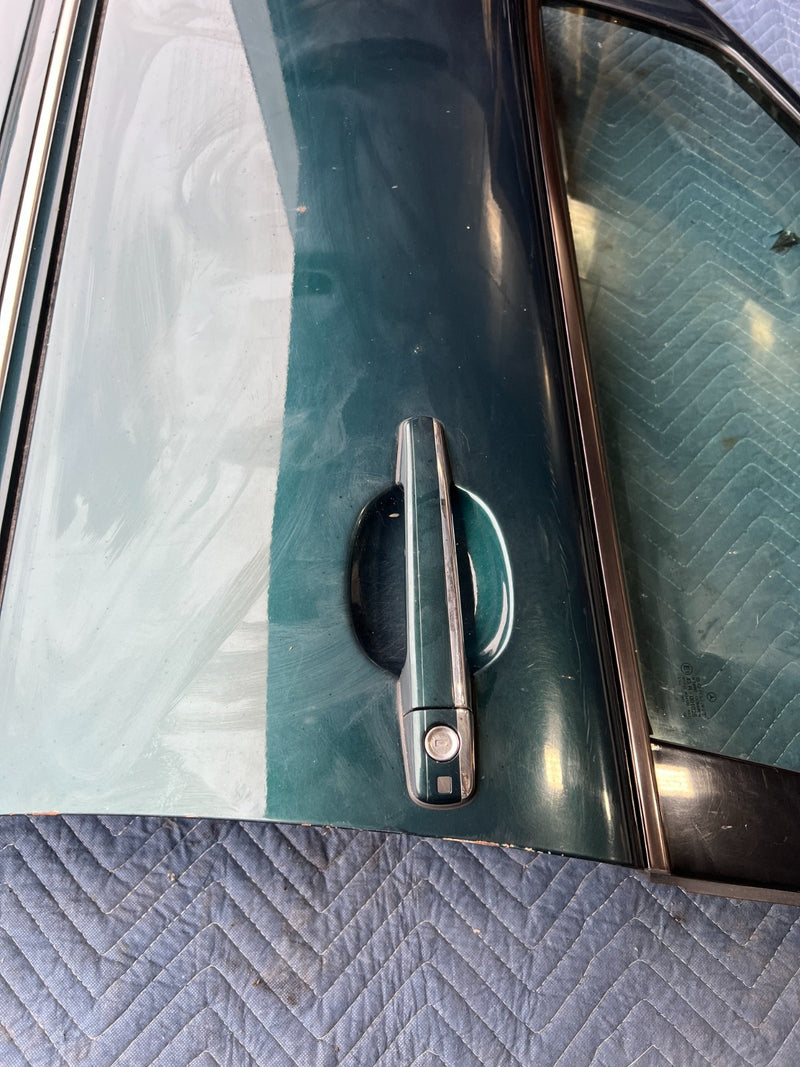 1998-2003 Mercedes W210 E320 Front Driver Left Door Assembly Green OEM #4730EM