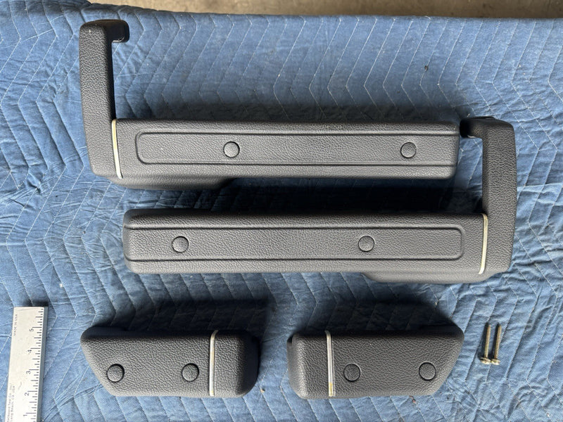 1986-1993 Volvo 240 244 Sedan Front & Rear Door Panel Armrest Set OEM #4836E