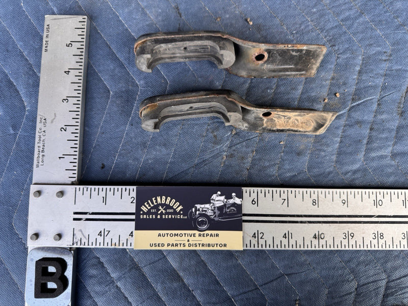 1986-1993 Volvo 240 244 245 Upper Radiator Support Brackets Pair 2.3L OEM #4939E