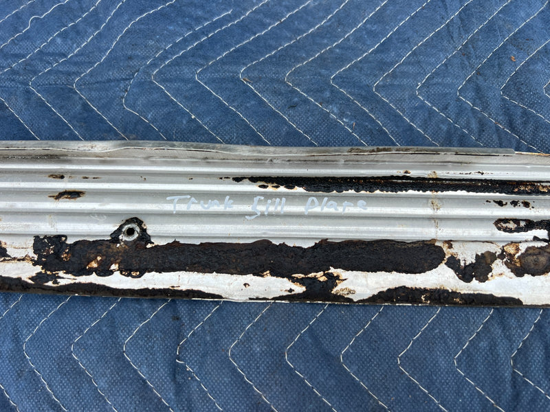 1967-1974 Volvo 140 142 Coupe Rear Trunk Sill Scuff Plate Trim OEM #4852EM