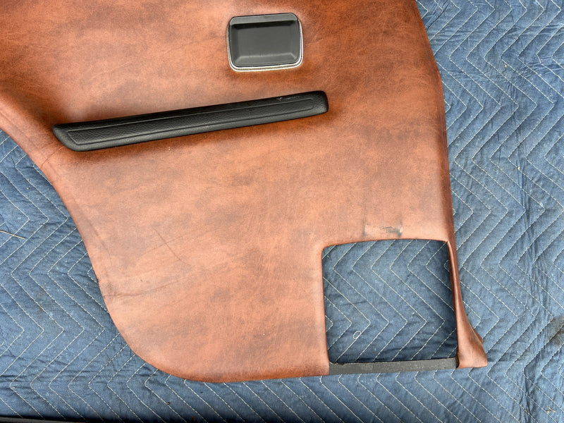 1967-1974 Volvo 140 142 Coupe Rear Right Left Door Card Trim Brown OEM #4849EM
