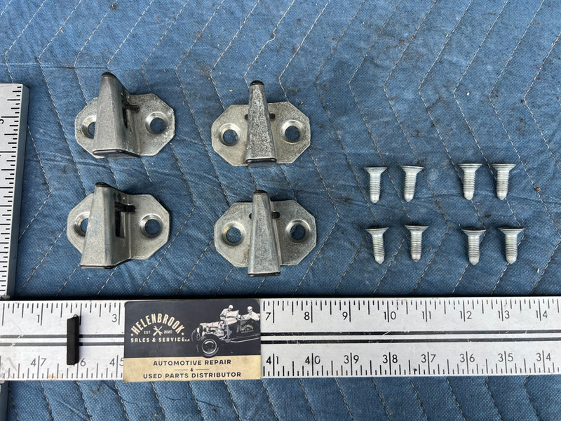 1996-2003 Mercedes W210 E320 Wagon Door Striker Set of 4 Hardware OEM #4671EM