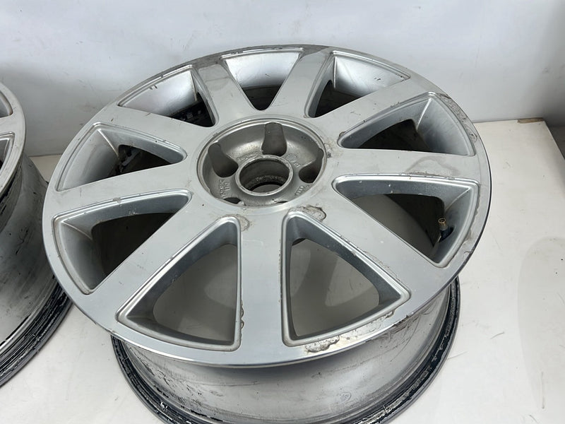 1996-2003 Audi S8 D2 A8 18" 9-Spoke Alloy Wheel Rim Set 8Jx18 OEM #6372EM