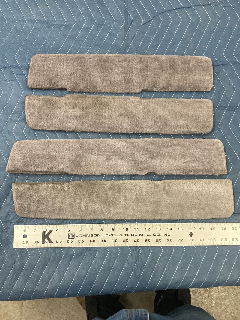 1992-1995 Volvo 940 945 740 Door Card Carpet Insert Trim Gray Set OEM #6417EM