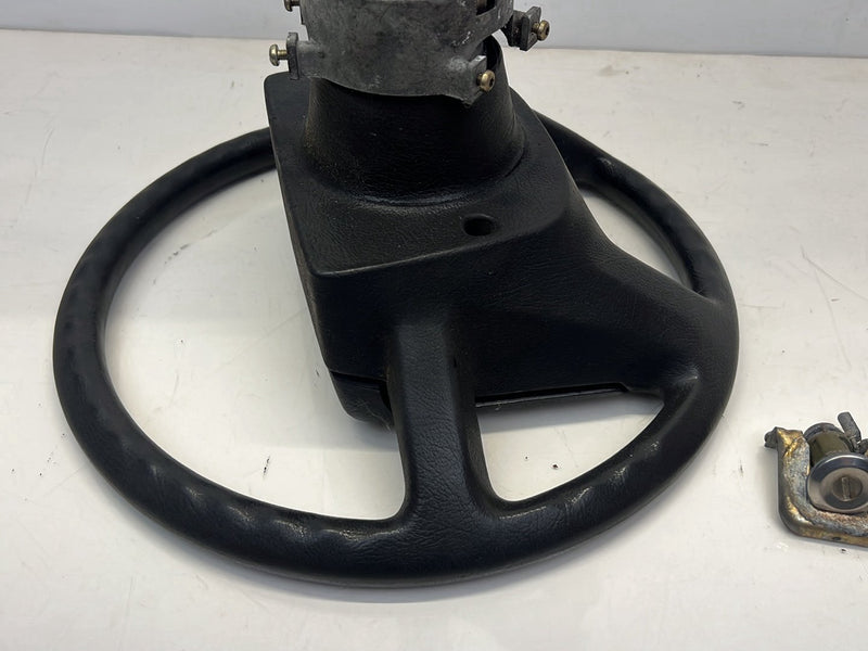 1986-1993 Volvo 240 244 Steering Wheel Column w/ Key + Door Lock Set OEM #5538EM