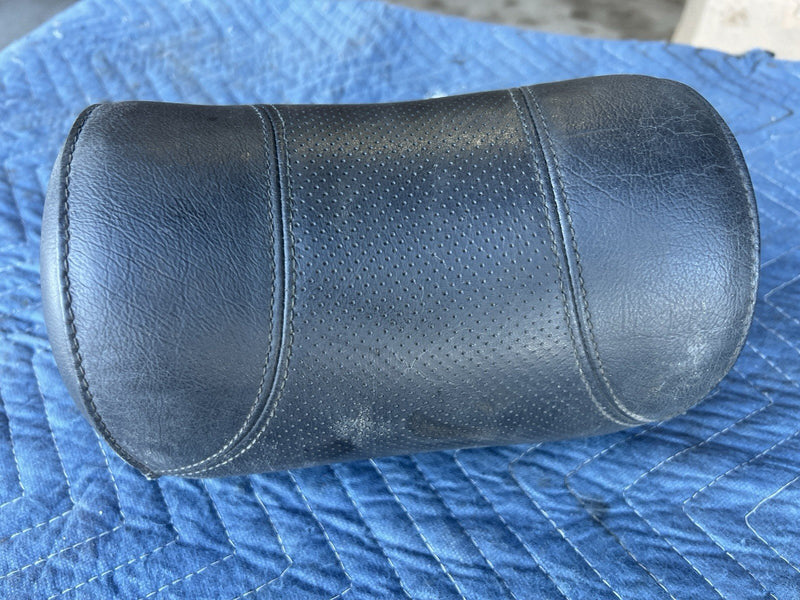 1998-2003 Jaguar XJR XJ X308 Front Driver Side Black Leather Headrest OEM #4784E
