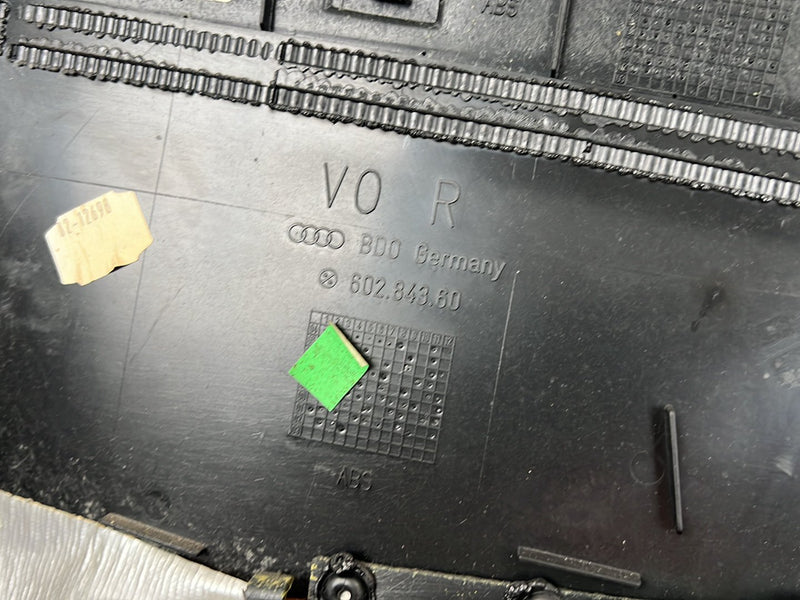 2001-2003 Audi S8 D2 A8 Door Card Trim Panel Set of 4 Black & Tan OEM #6070EM