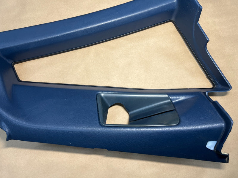 1984-1989 Volvo 740 760 Sedan Rear C Pillar Window Trim Dark Blue OEM #1552EM