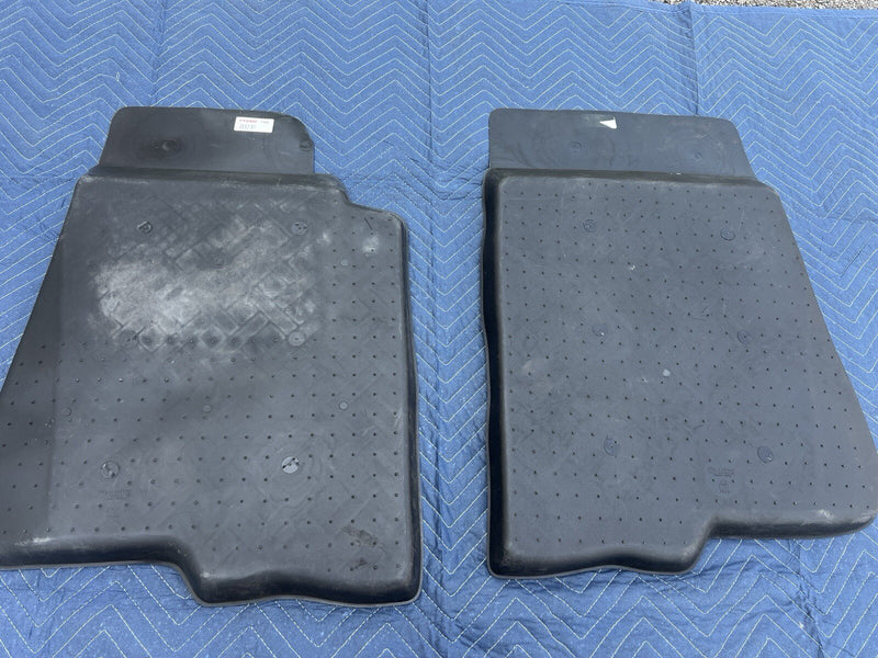 Volvo 240 242 244 245 Left & Right Front Rensi Floor Mat Pair Black OEM #3914E