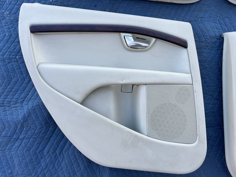 2008-2013 Volvo XC70 Front & Rear Tan Door Card Set of 4 Panel L & R OEM #4314E