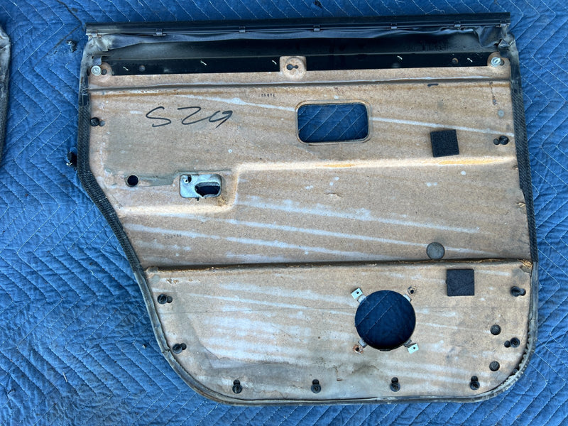1986-1993 Volvo 240 244 *Sedan Only* Door Card Set of 4 Gray Black OEM #4374EM