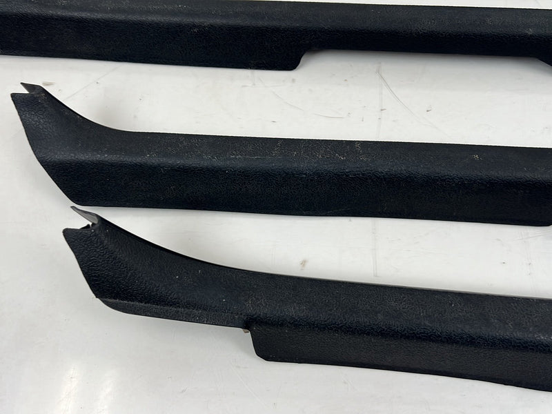 1975-1980 Volvo 244 240 Scuff Plate Door Sill Trim Set of 4 Black OEM #5291EM