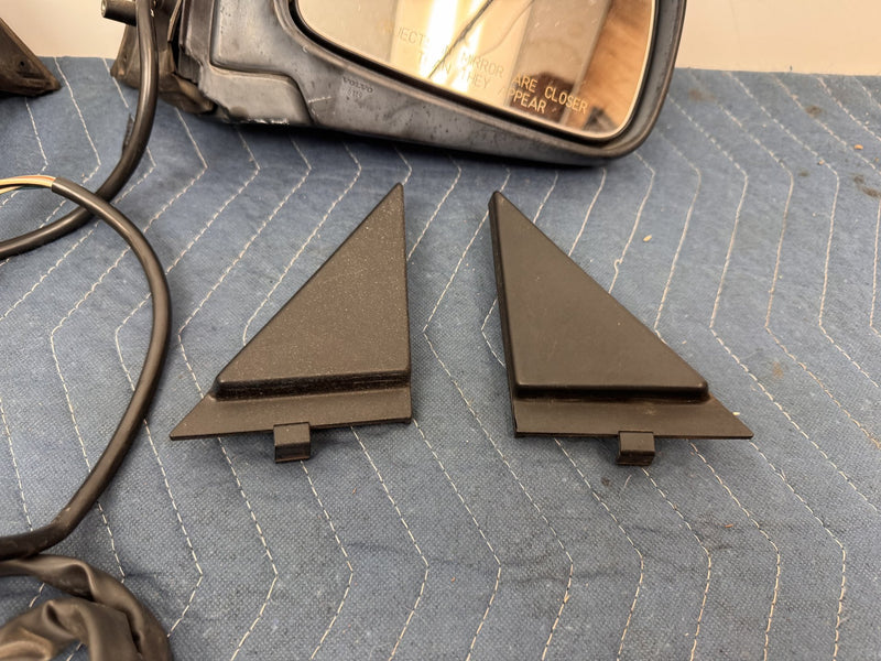 1986-1993 Volvo 245 240 244 Power Door Mirror Pair w/ Trim & Harness OEM #6511EM