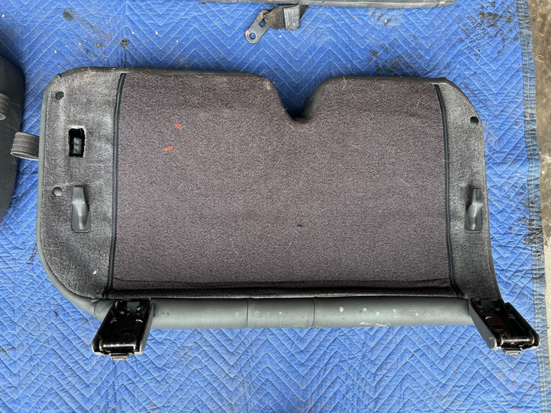 1992-1995 Volvo 940 740 Wagon Charcoal Leather Rear Seat Cushion Set OEM #3265EM