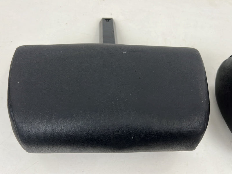 1990-1992 Volvo 740 745 940 Wagon Rear Black Leather Headrest Pair OEM #5864EM