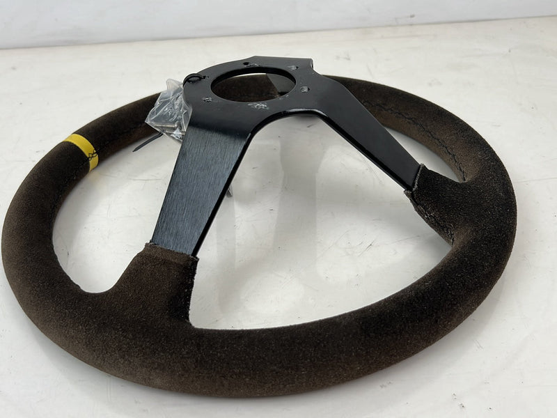 1983-1985 Porsche 944 3 Spoke Sparco Steering Wheel w/ Adaptor Ring OEM #5555EM