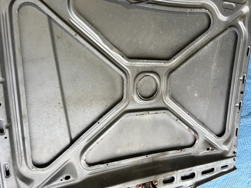 1986-1993 Volvo 240 244 245 Front Hood Panel Engine Bonnet Gray OEM #4464EM