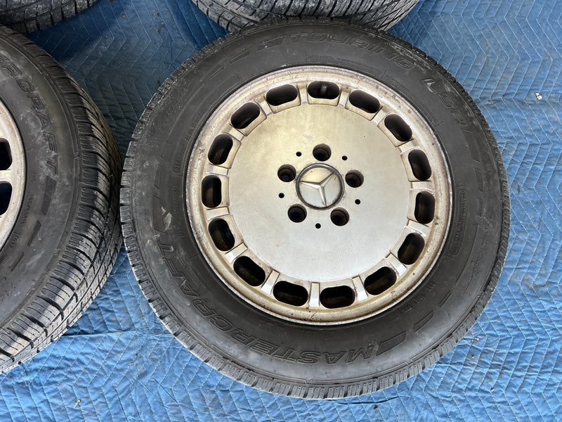 1986-1995 Mercedes 300D W124 15" x 6.5" Wheel & Mastercraft Tire Set OEM #2633EM