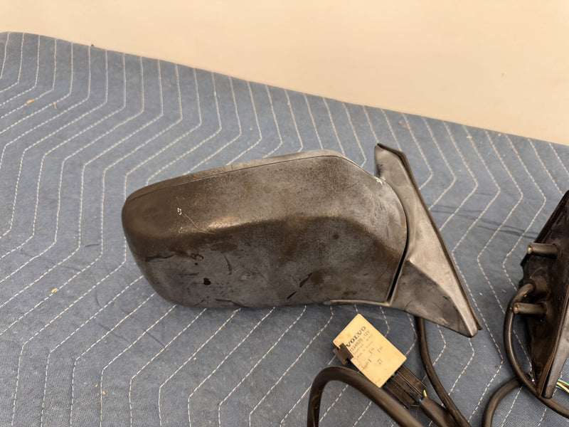 1986-1993 Volvo 245 240 244 Power Door Mirror Pair w/ Trim & Harness OEM #6511EM