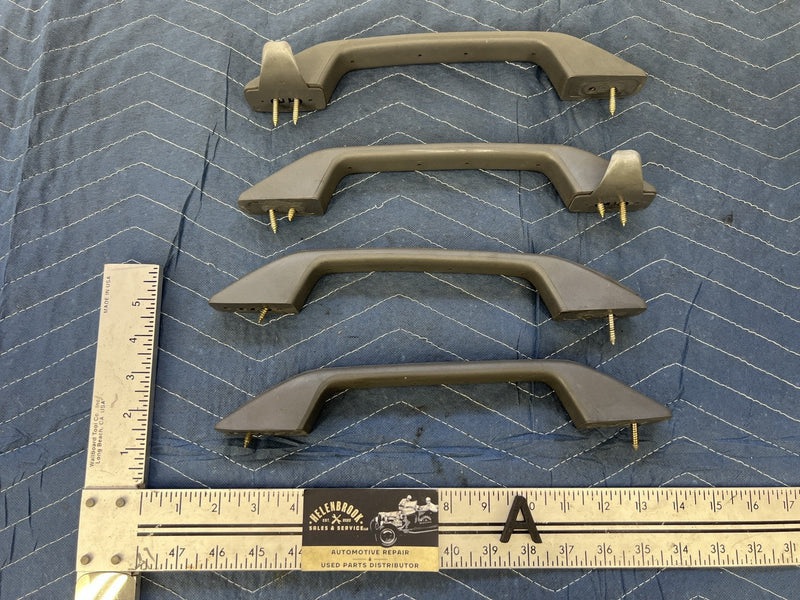 92-97 Volvo 940 740 Overhead Grab Handles Set Of 4 Gray OEM #10LB