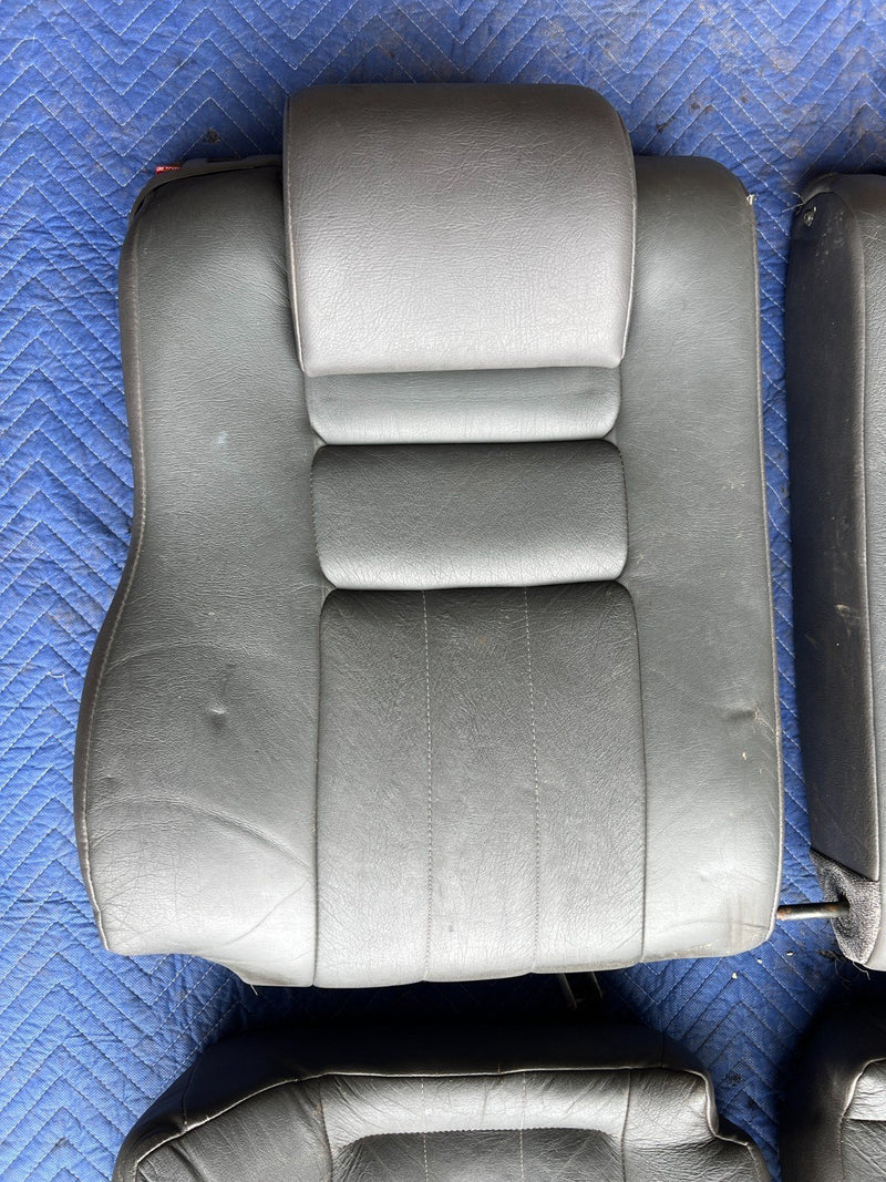 1992-1995 Volvo 940 740 Wagon Charcoal Leather Rear Seat Cushion Set OEM #3265EM