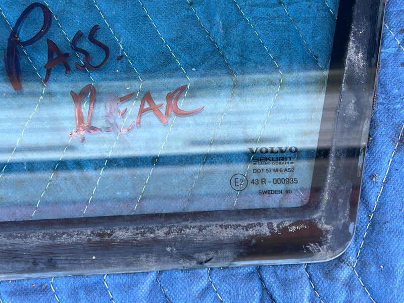 1986-1993 Volvo 240 244 *Sedan Only* Rear Right Quarter Window Glass OEM #4266EM