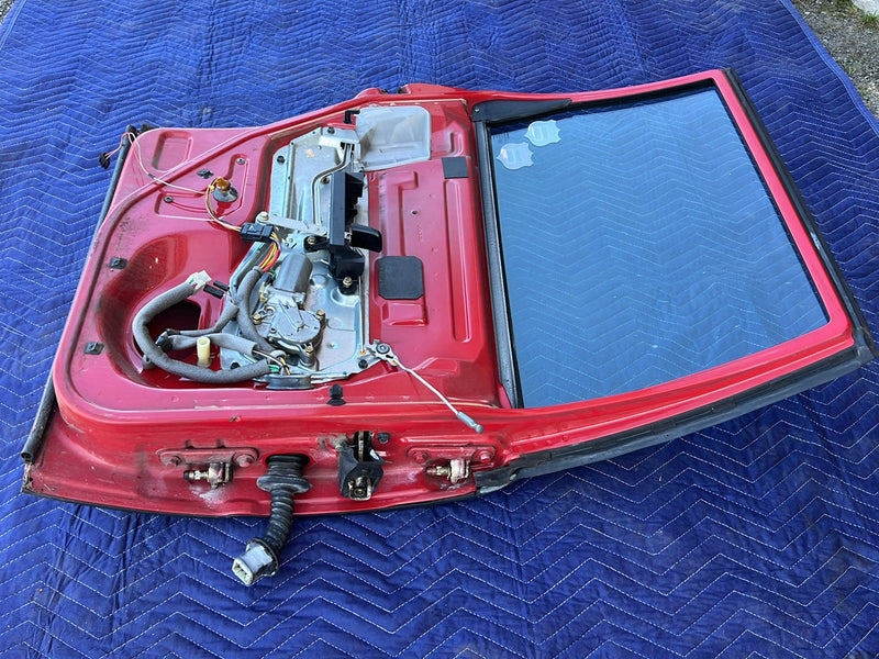 1993-1997 Volvo 850 Rear Driver Left LH Door Assembly Red OEM