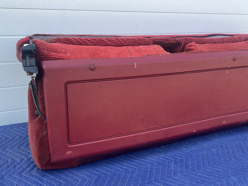 1988-1994 Chevy Silverado GMC Ext Cab Rear Bench Seat Two-Tone Maroon OE #5534EM