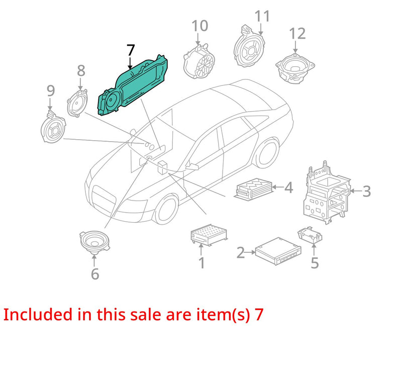 2005-2011 Audi A6 Front Left & Right Door Speaker w/ Housing Pair OEM #3486EM