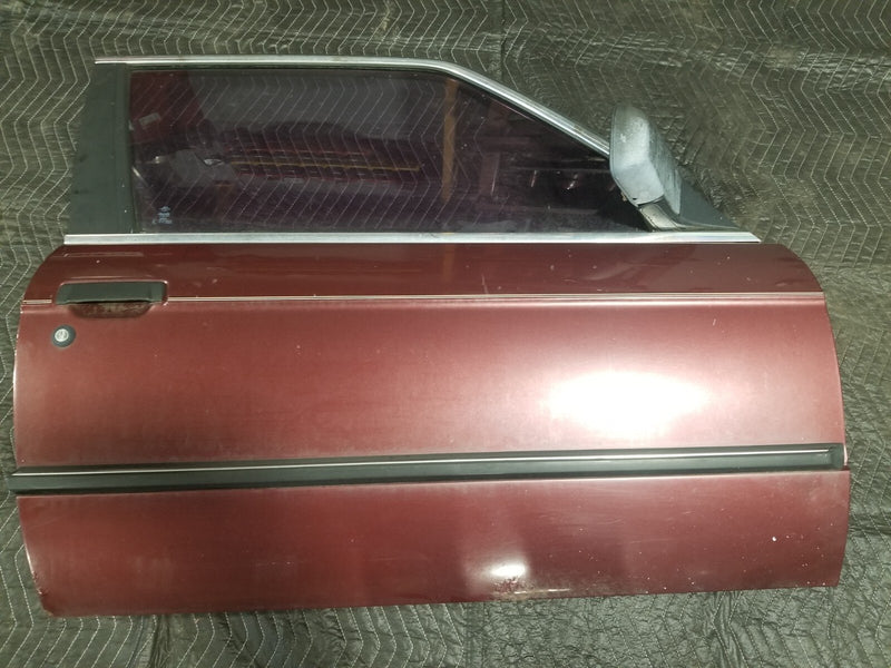 1984-93 BMW E30 318i 325i Front Passenger Right RH Burgundy Door Panel OE #CN601