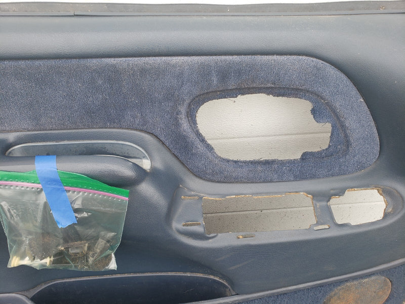 1988-1998 Chevy GMC GM 1500 C/K Blue Left & Right Door Card Panel Set OE #1060CN