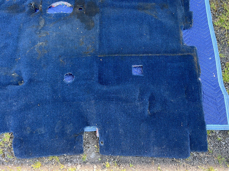 1988-1998 Chevrolet Silverado Ext Cab Blue Molded Carpet Full Set OEM #5496EM