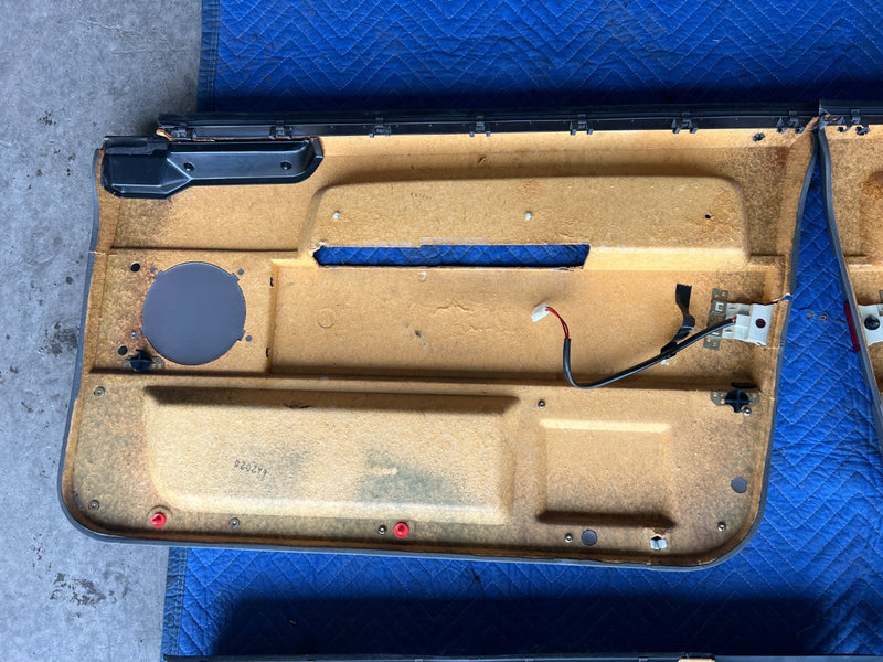 1989-1995 Volvo 740 940 Sedan Front Rear RH LH Door Card Set Gray OEM #3644EM