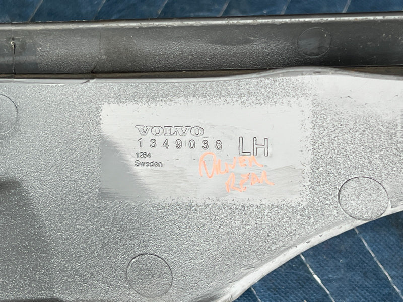 1989-1995 Volvo 740 940 Sedan Rear Right & Left Seat Trim Pair Gray OEM #3671EM