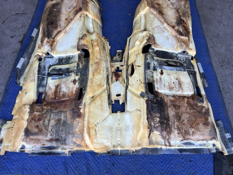 1998-2003 Jaguar XJR XJ8 X308 Sedan Molded Carpet Set Black Front & Rear #4673E