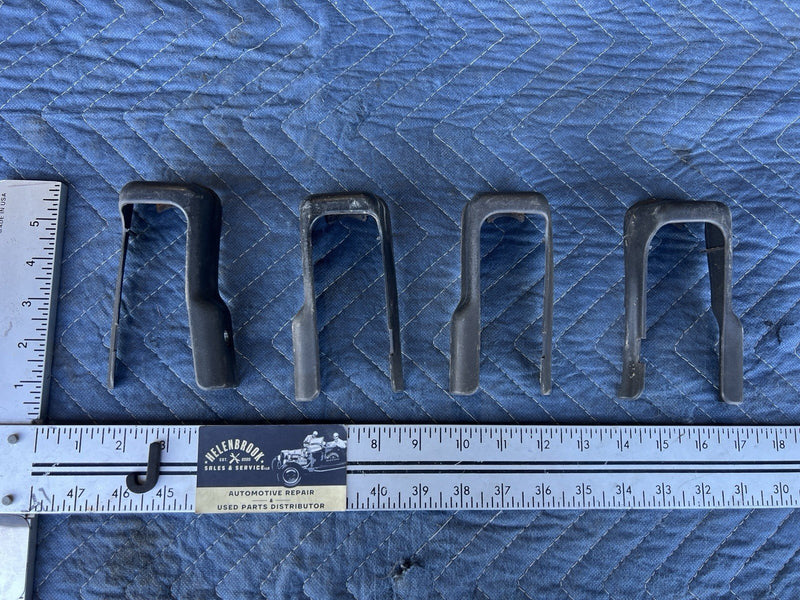 1998-2003 Jaguar XJR XJ X308 Front Seat Anchor Trim Set Of 4 Black OEM #4786E
