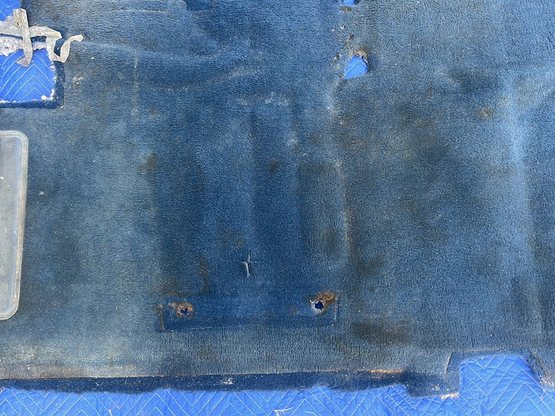 1988-1998 Chevrolet Silverado Ext Cab 4x4 Molded Carpet Set Dark Blue OE #5537EM