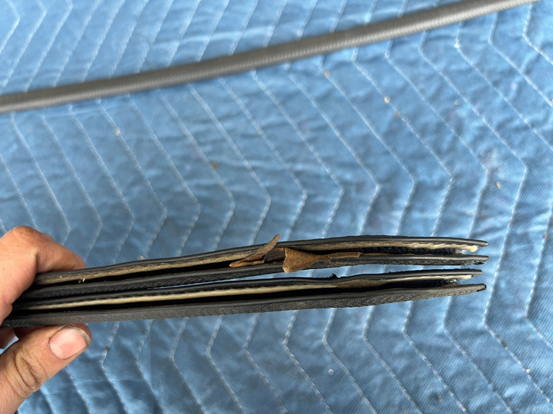 1983-1985 Porsche 944 Right & Left Door to Carpet Seam Seal Trim Set OEM #2441EM