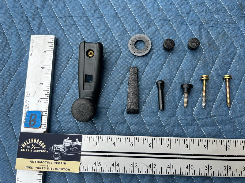 1986-1993 Volvo 240 244 245 Front Right Crank & Door Card Hardware OEM #4079EM