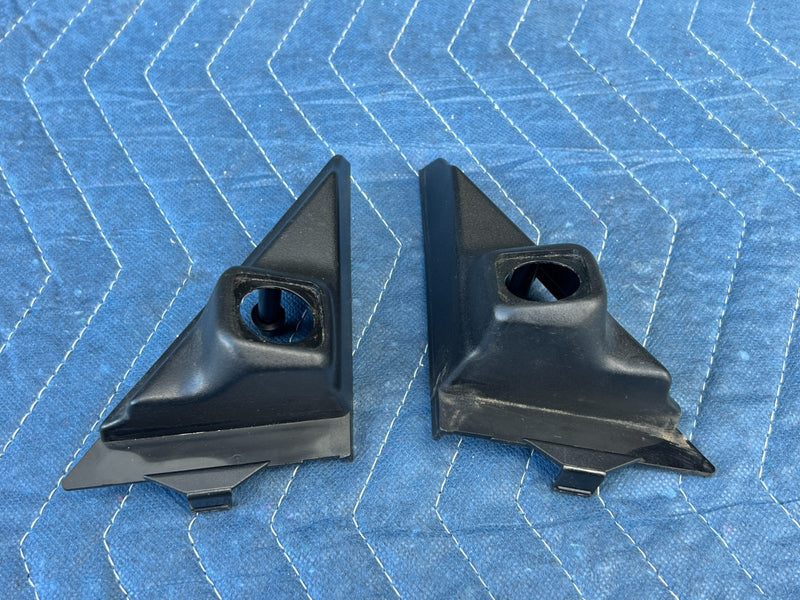 1986-1993 Volvo 240 244 Sedan Right & Left Mirror Trim & Hardware OEM #4181EM
