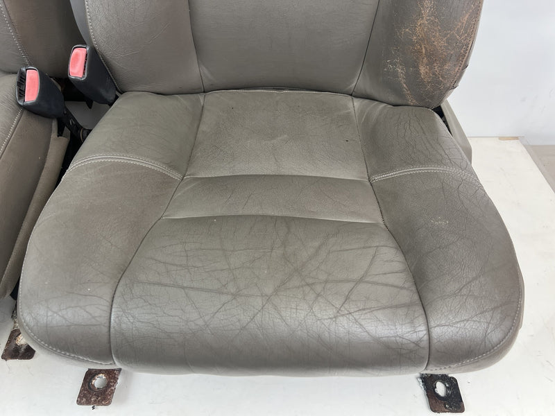 1998-2000 Volvo S70 V70 XC Gray Leather Power Front Left & Right Seat OE #6912EM