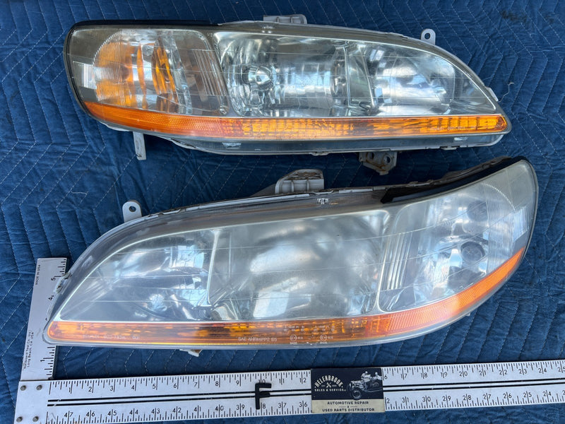 1998-2002 Honda Accord Front Headlight Pair LR RH Lens + Assembly #1989CN