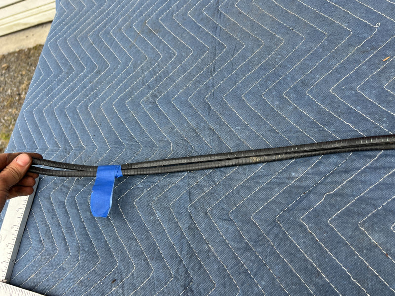 1967-1974 Volvo 140 142 Coupe Rear Trunk Pinch Seam Seal Weatherstrip OE #4869EM