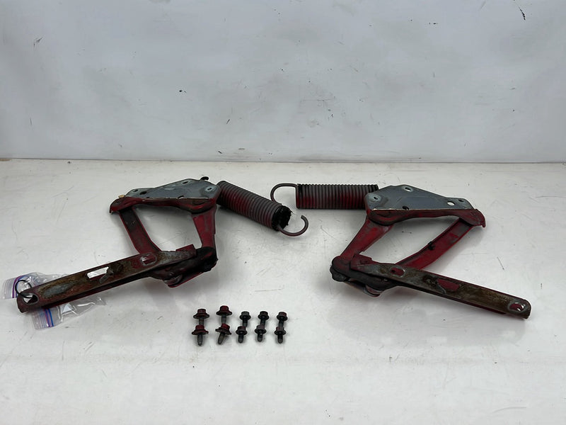1993-1997 Volvo 850 Left & Right Engine Bonnet Hood Hinge Pair Red OEM