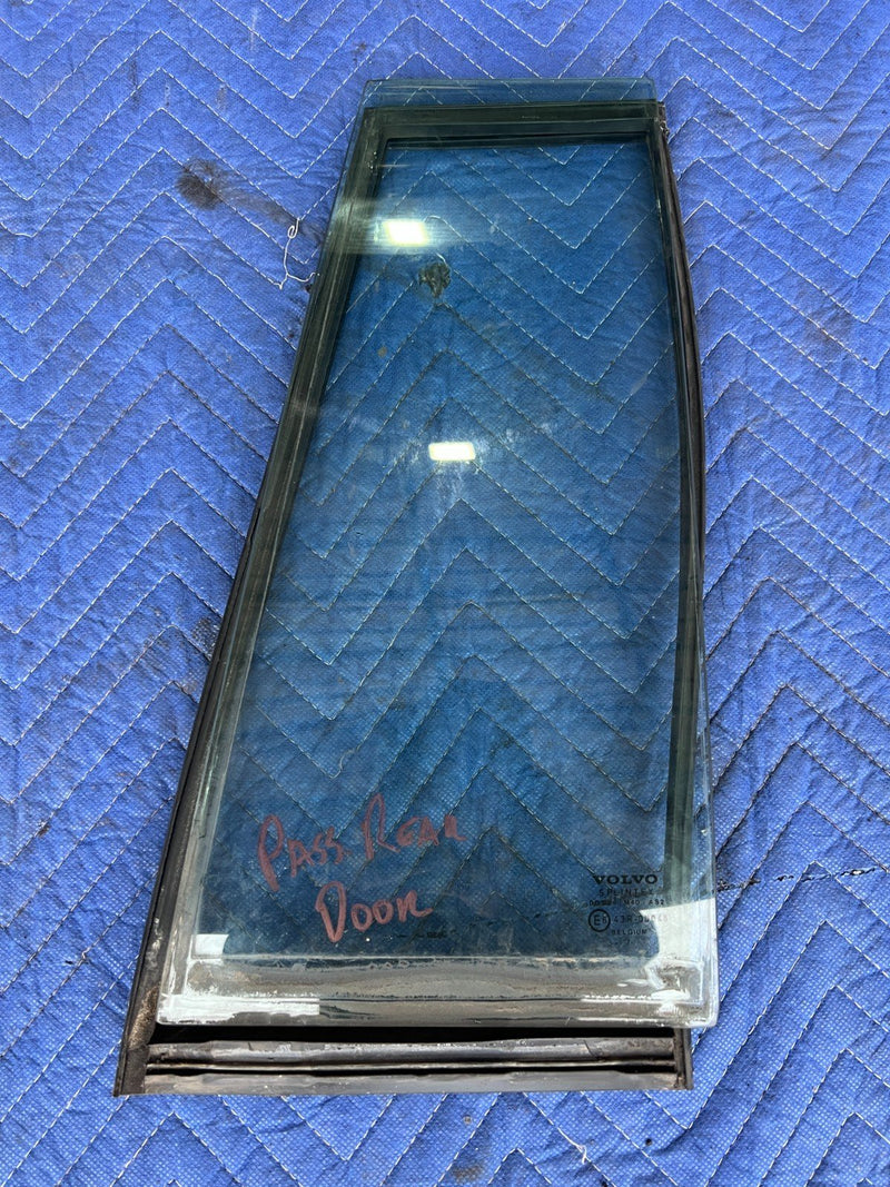 1989-1995 Volvo 740 940 Sedan Passenger RH Rear Quarter Window Glass OEM #3858EM