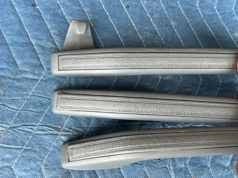 1989-1995 Volvo 740 940 Sedan Overhead Grab Handle Set of 3 Gray OEM #3805EM